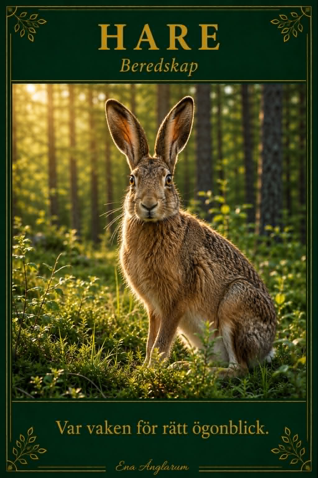 Hare kraftdjurskort